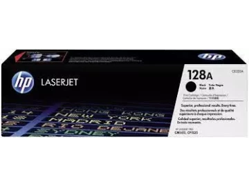 HP 128A Black Original LaserJet Toner Cartridge, CE320A